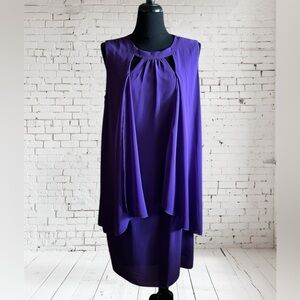 Purple Sleeveless Elegant Special Occasion Dress NWT Size XL